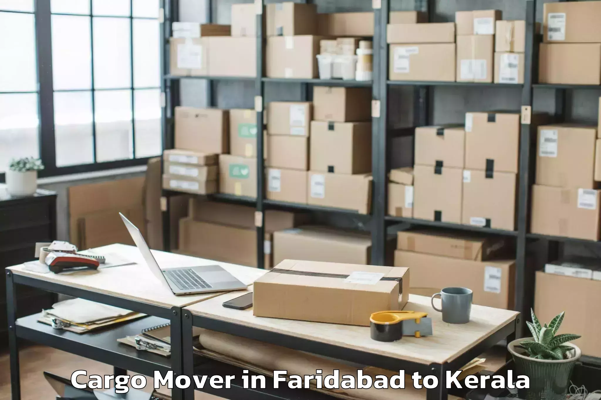 Professional Faridabad to Shoranur Cargo Mover